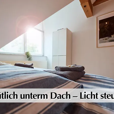 Helle 72Qm Maisonette Wohnung Im Herzen Erfurts Mit Kingsize Bett, Smart-Tv, Etc Exterior foto