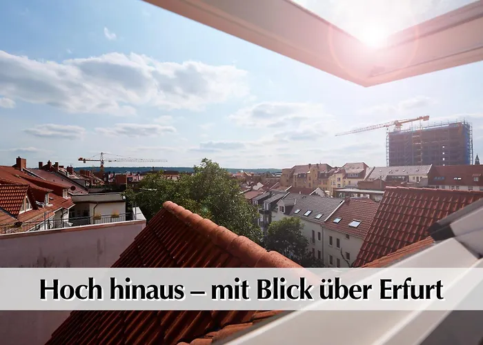 Helle 72Qm Maisonette Wohnung Im Herzen Erfurts Mit Kingsize Bett, Smart-Tv, Etc
